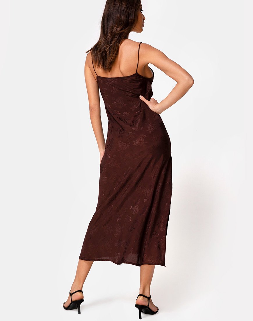 Immagine di Quinty Dress in Satin Rose Cocoa