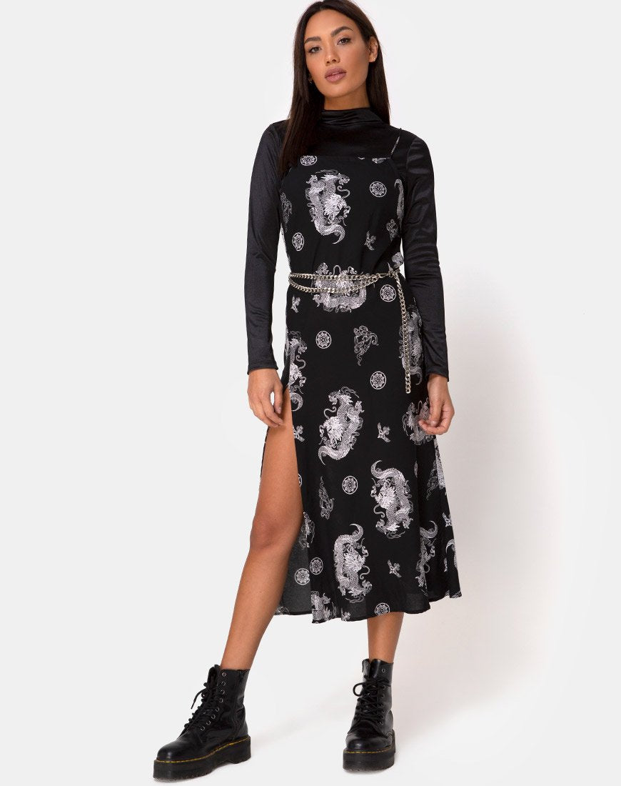 Immagine di Quinty Maxi Dress in Dragon Black