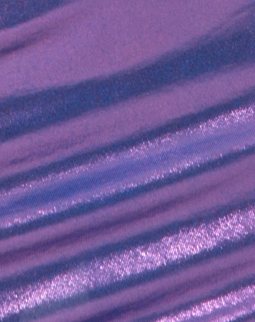 Immagine di Quisa Bodycon Dress in Metallic Shimmer Lavender