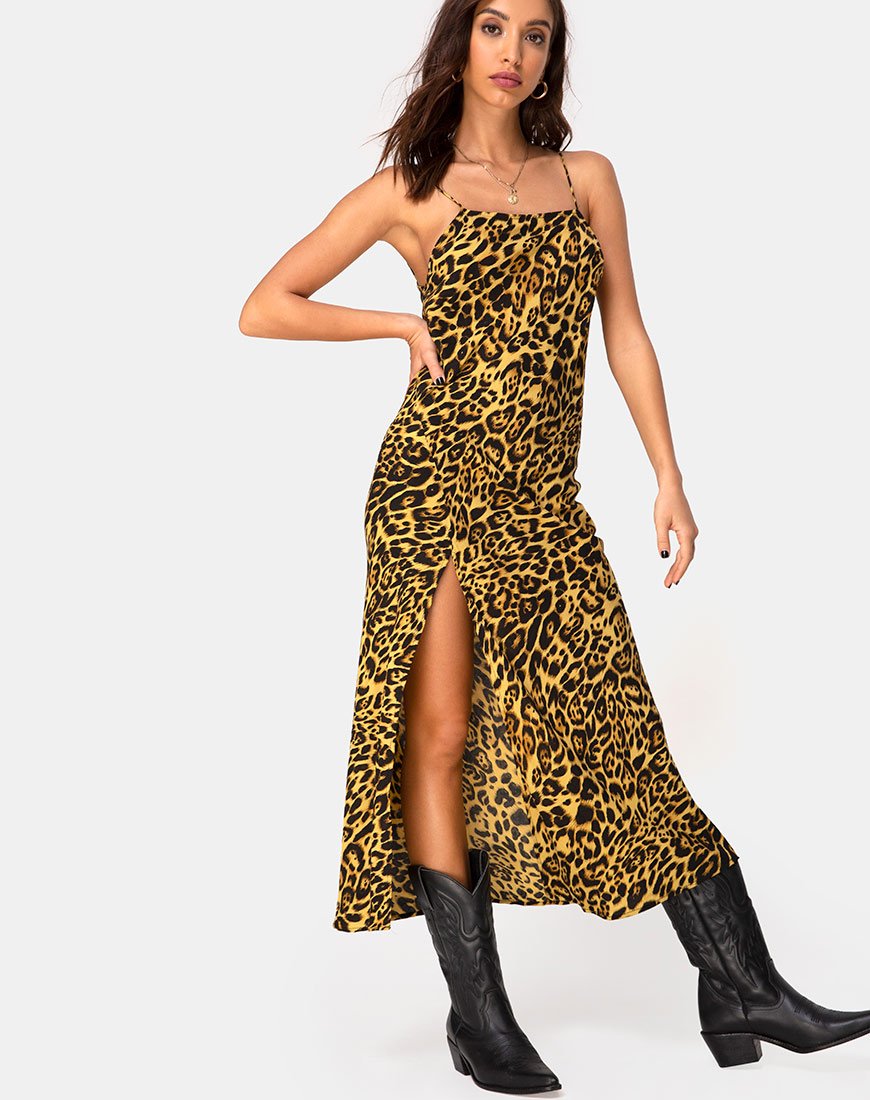 Abito Quinty in leopardo