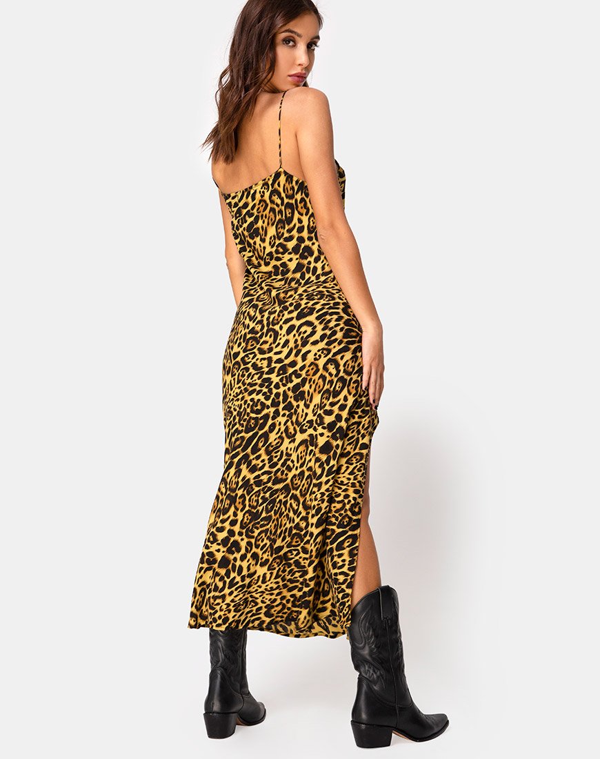 Abito Quinty in leopardo
