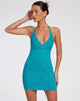 immagine di Radhi Mini Dress in blu azzurro sartoriale