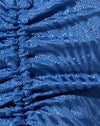 Cofano blu zebrato satinato