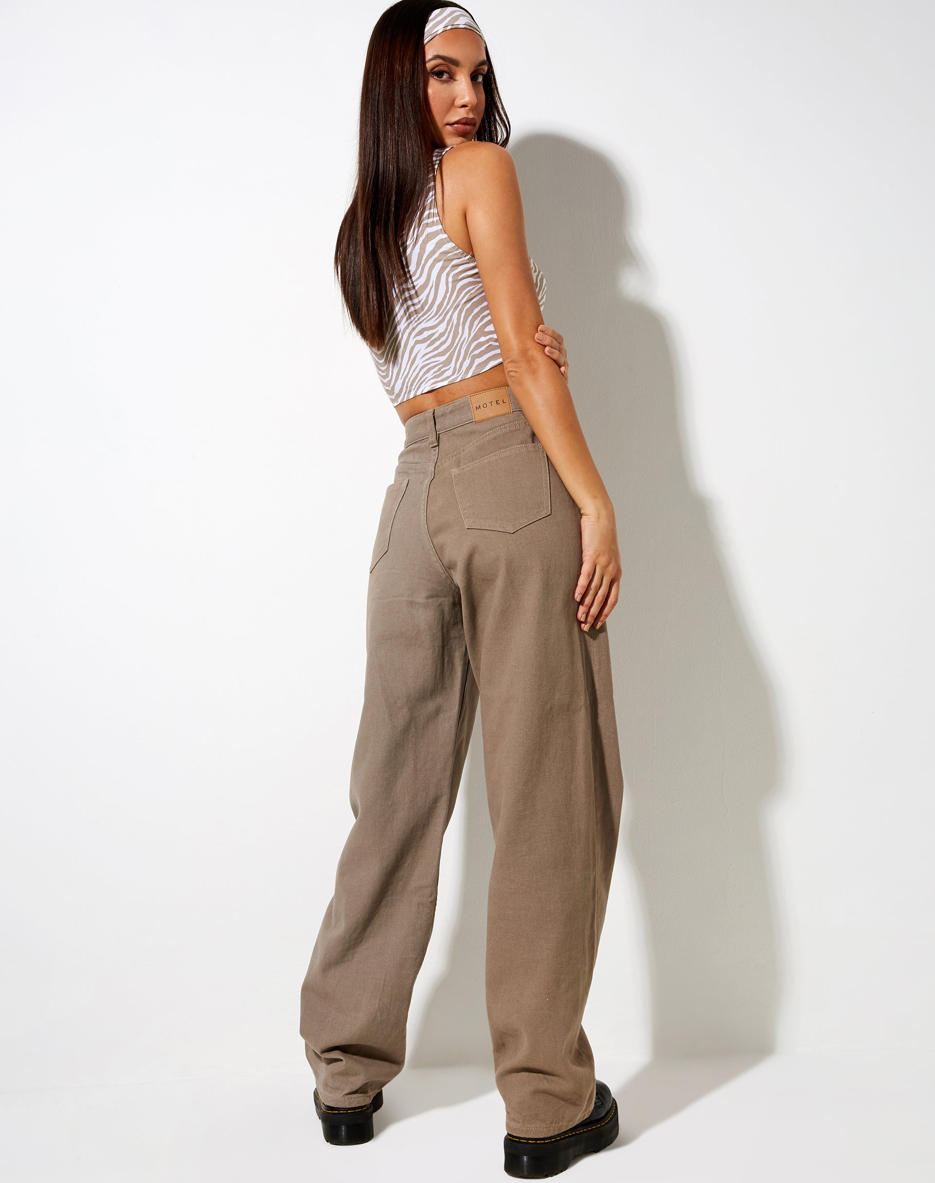 Immagine di Raeless Crop Top in tonalità Zebra