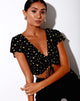 Immagine di Raeto Crop Top in Pretty Petal Nero