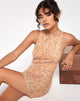 Immagine di MOTEL X OLIVIA NEILL Raisa Mini Abito in Tan Mushroom