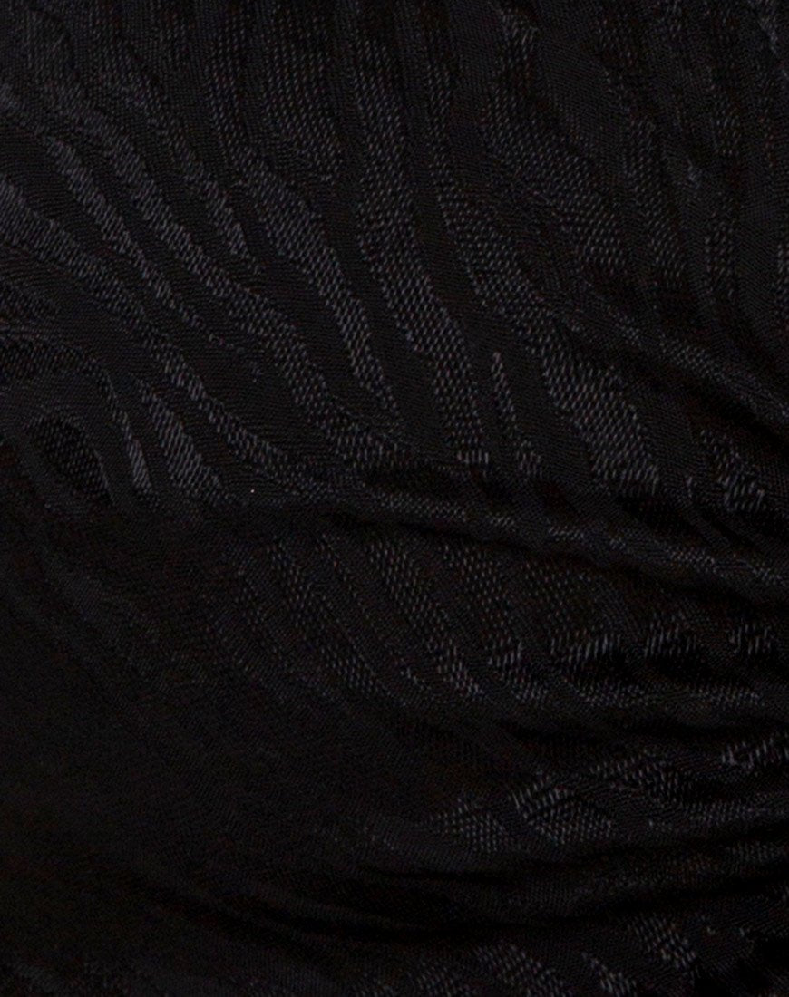 Immagine di Raemzi Crop Top in raso Zebra Nero