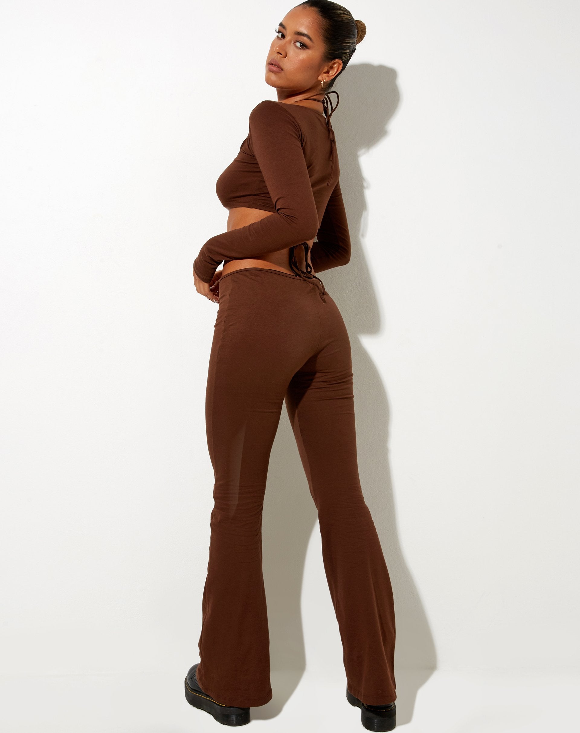 Immagine di Rana Crop Top in Lycra Cacao