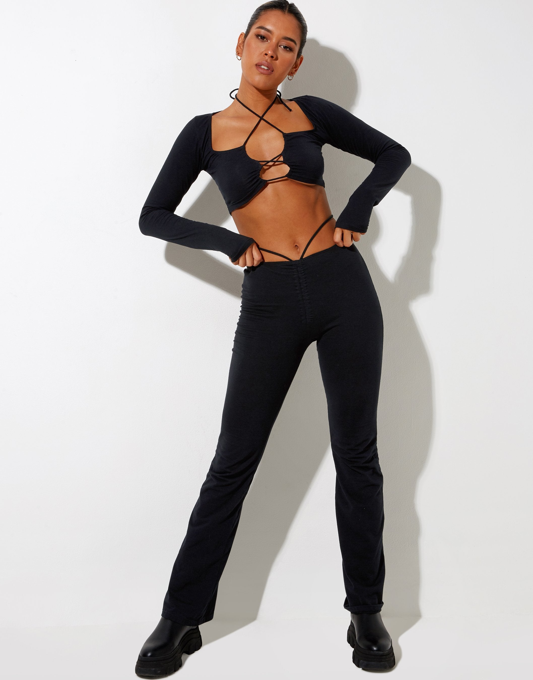 Immagine di Rana Crop Top nero