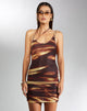 Immagine di MOTEL X IRIS Ranti Bodycon Dress in Bleach Drip