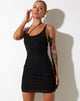 image of Ranti Bodycon Dress in Mesh Black