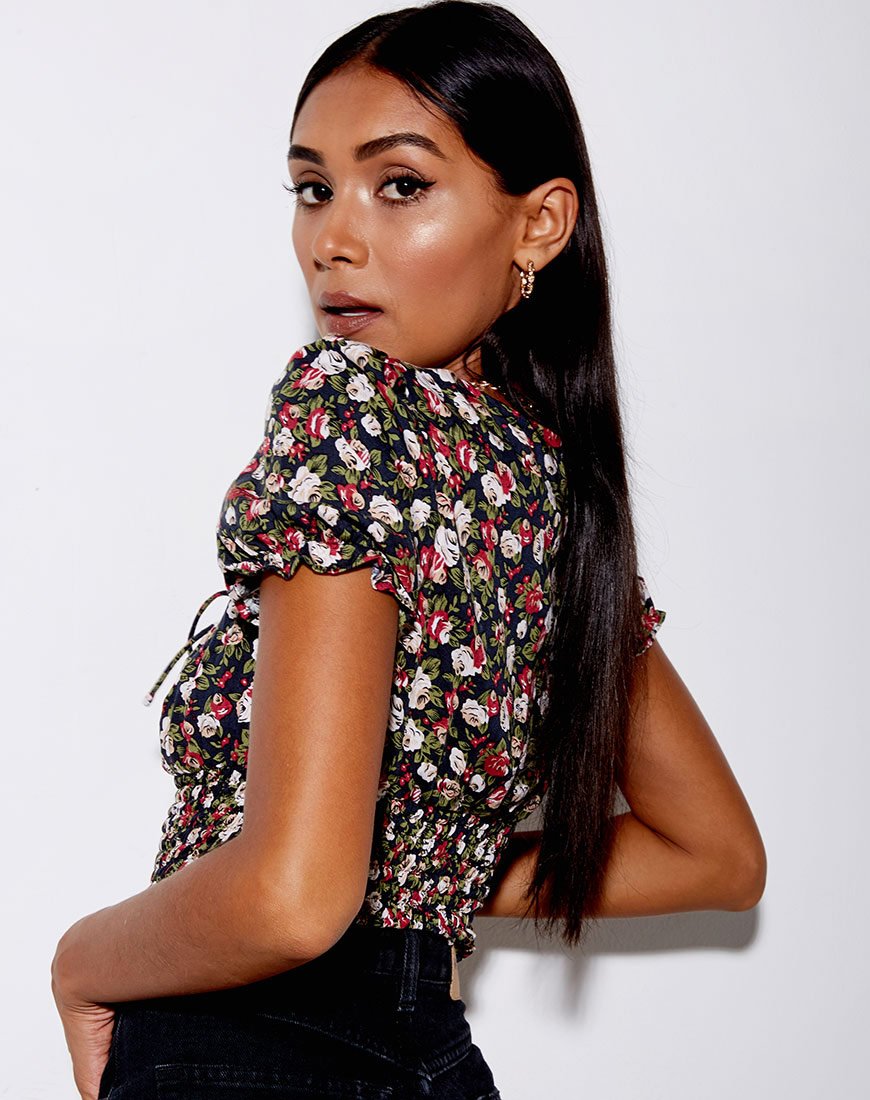 Top Raquel in Courtney Floral