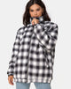 Immagine della giacca Raven in plaid bianco e nero