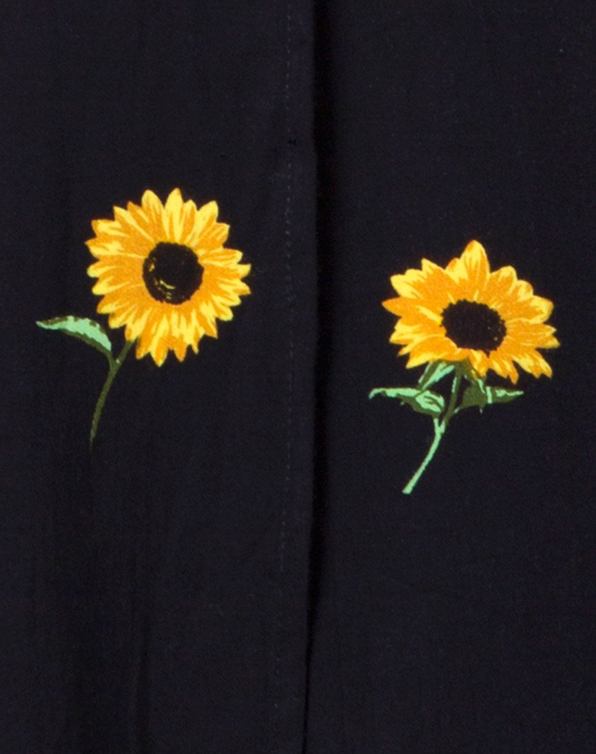 Immagine di Rawa Wrap Dress in Ditsy Sunflower