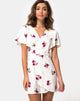 Immagine di Rawa Wrap Dress in Grunge Rose Ivory