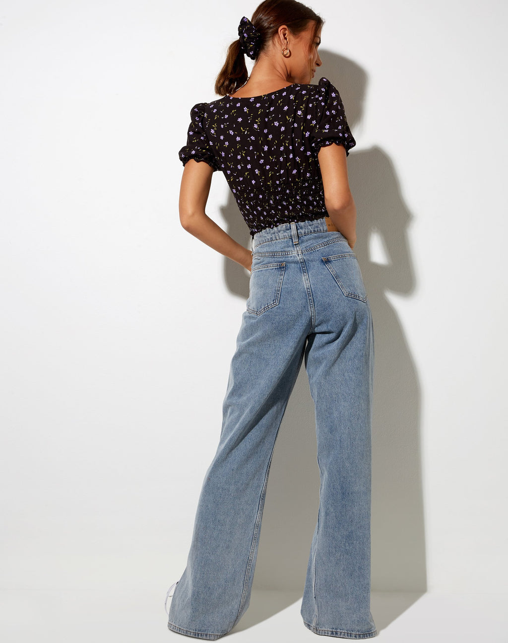 Ray Top in Pretty Petal Coffee e Purple