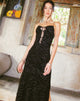 immagine di Rayuma Maxi Dress in Zebra Flock Nero