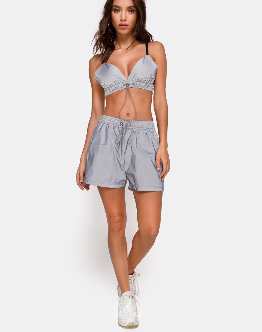 Immagine di Aruna Short in argento riflettente