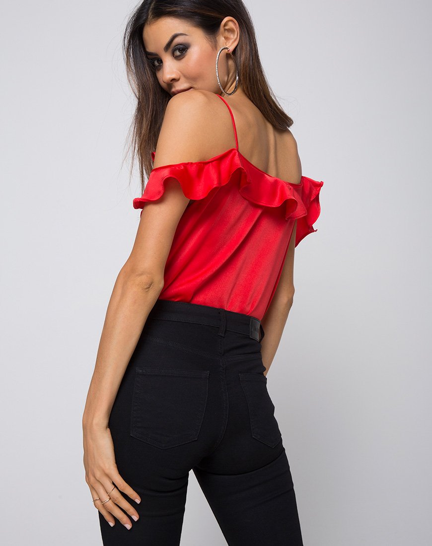Corpetto a spalla fredda Reilly in rosso