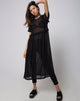 Immagine di Remy Midi Dress in rete a pois nero