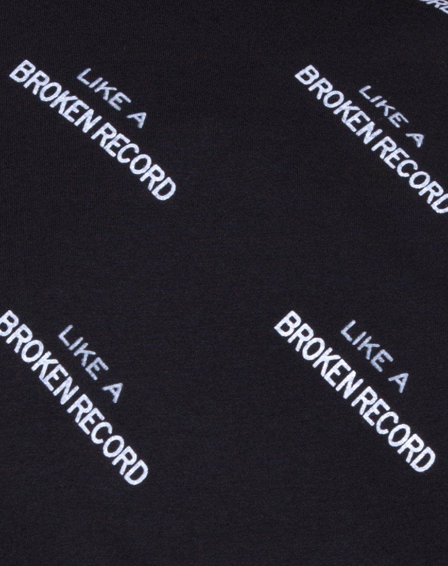 Immagine della t-shirt oversize Basic in Like a Broken Record