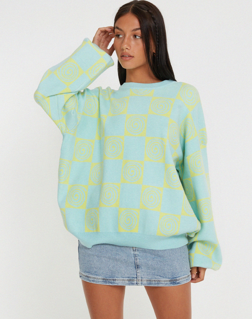 Maglia Akari in Optiz Maze Blue