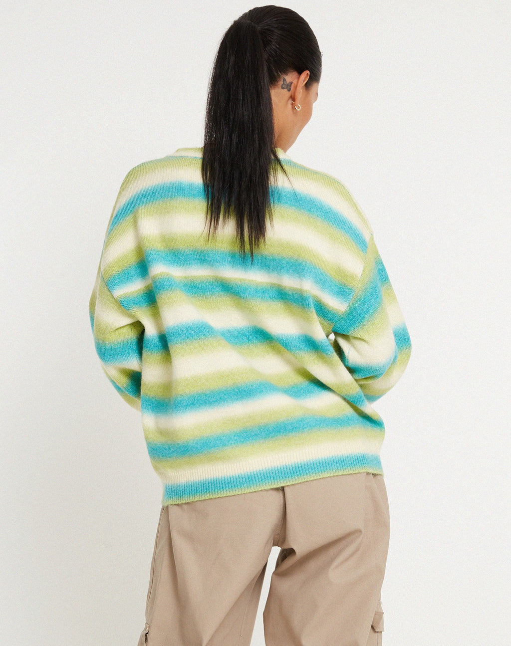 Ammaria - Maglia a righe miste blu