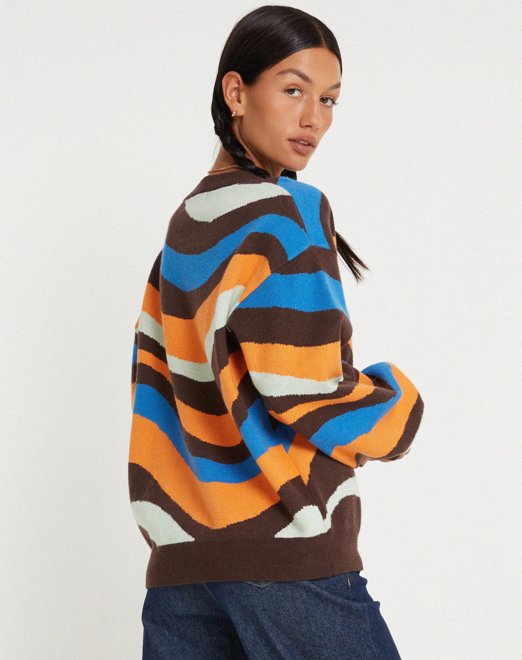Ammaria - Maglione con arcobaleno ondulato