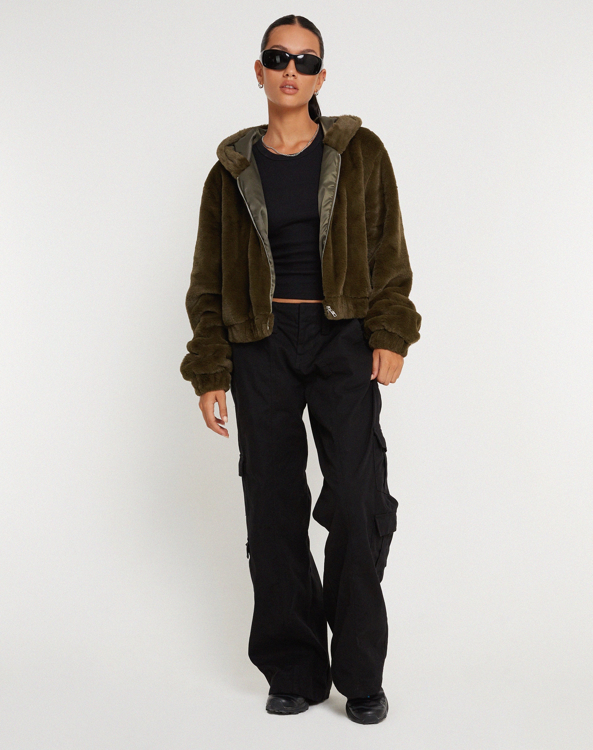 Immagine della giacca Banowa Zip Up in Olive