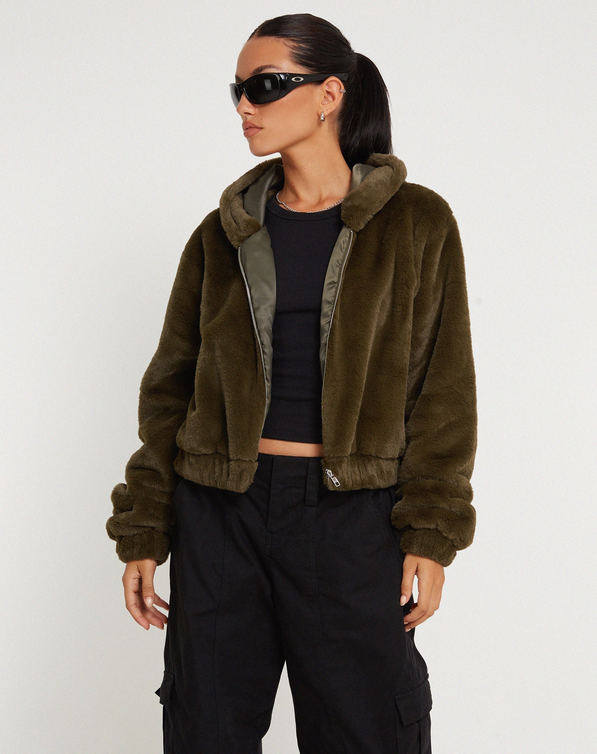Immagine della giacca Banowa Zip Up in Olive