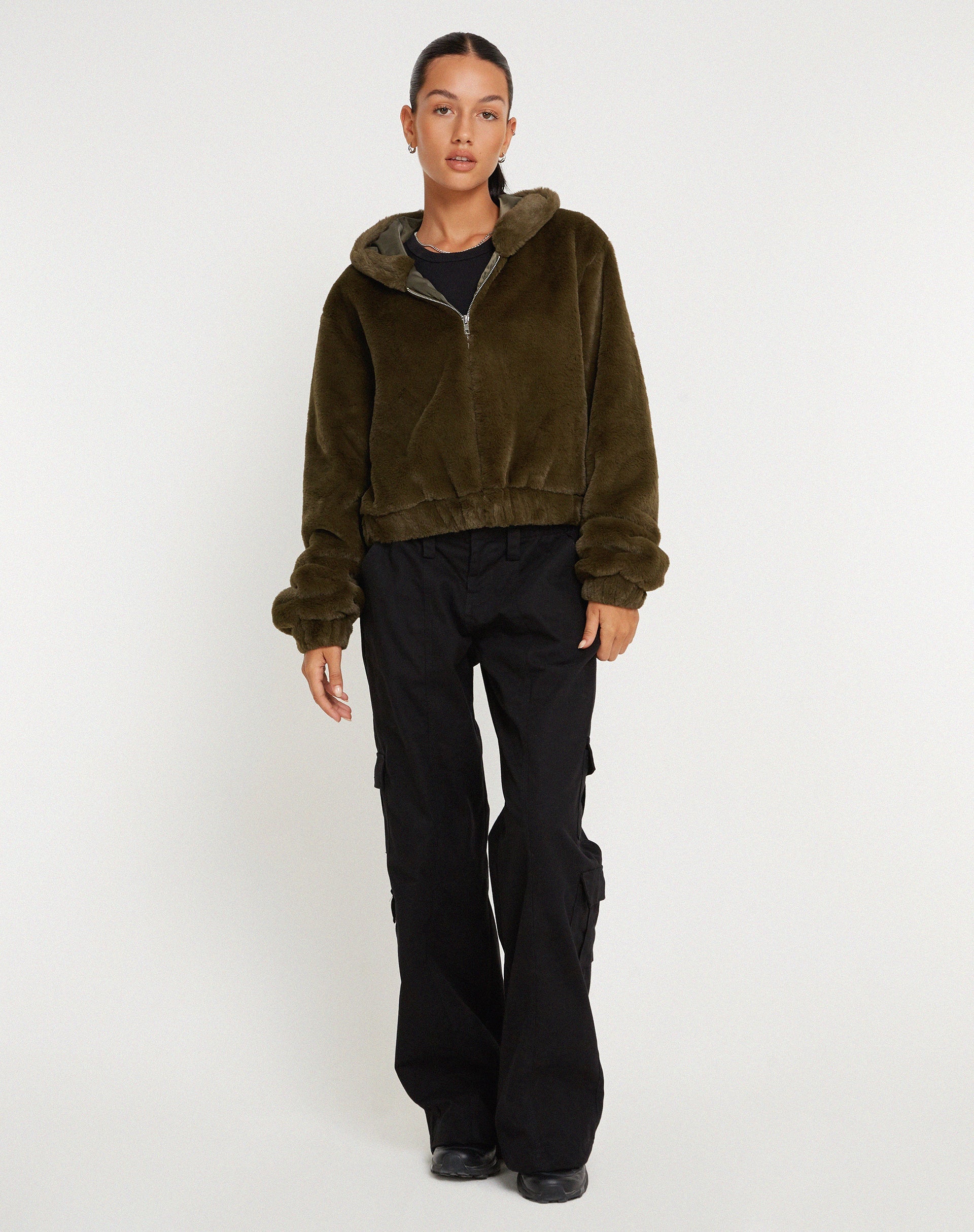 Immagine della giacca Banowa Zip Up in Olive