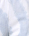 Tintura a vortice blu e bianca