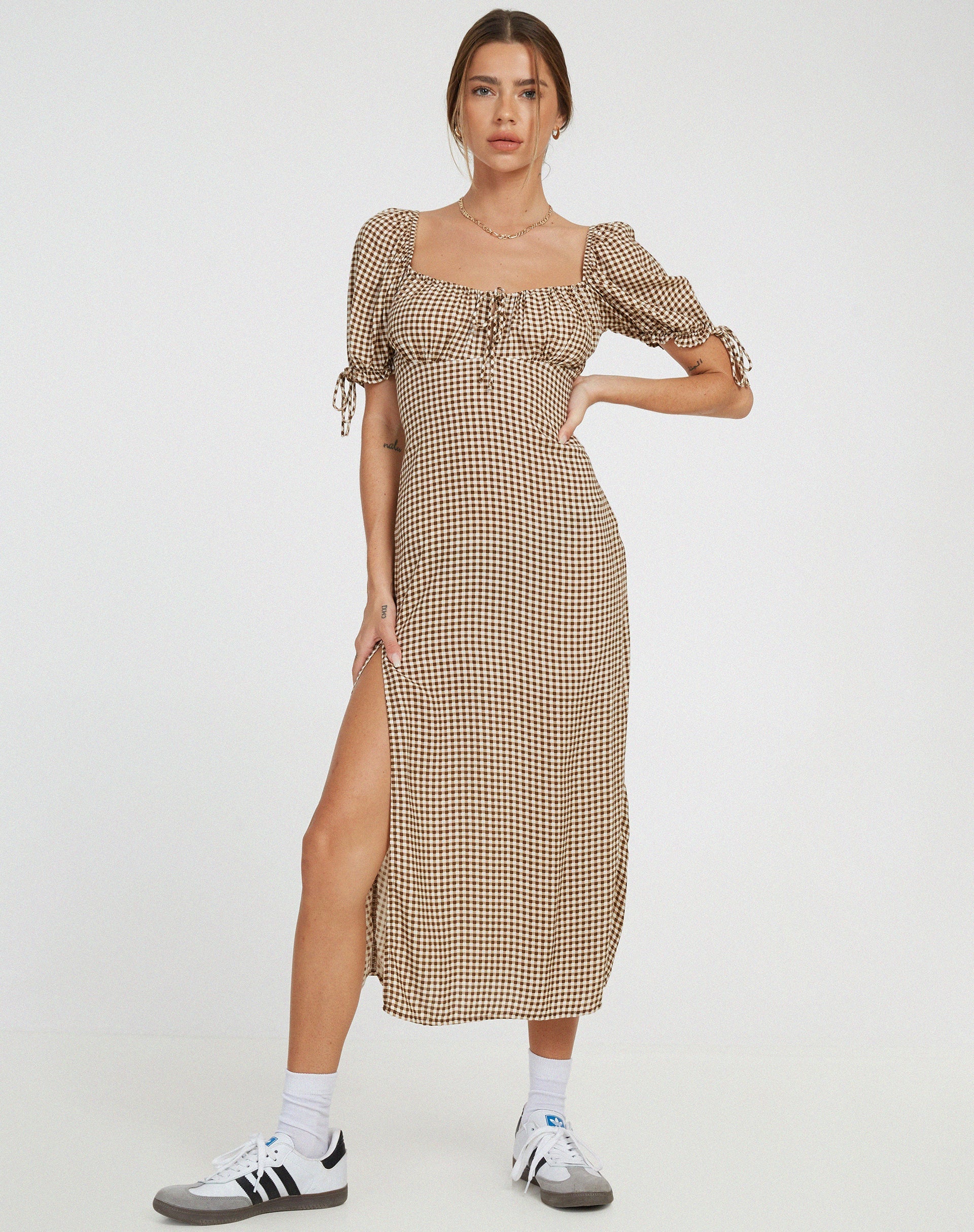 Immagine di Cello Midi Dress in Mini Gingham