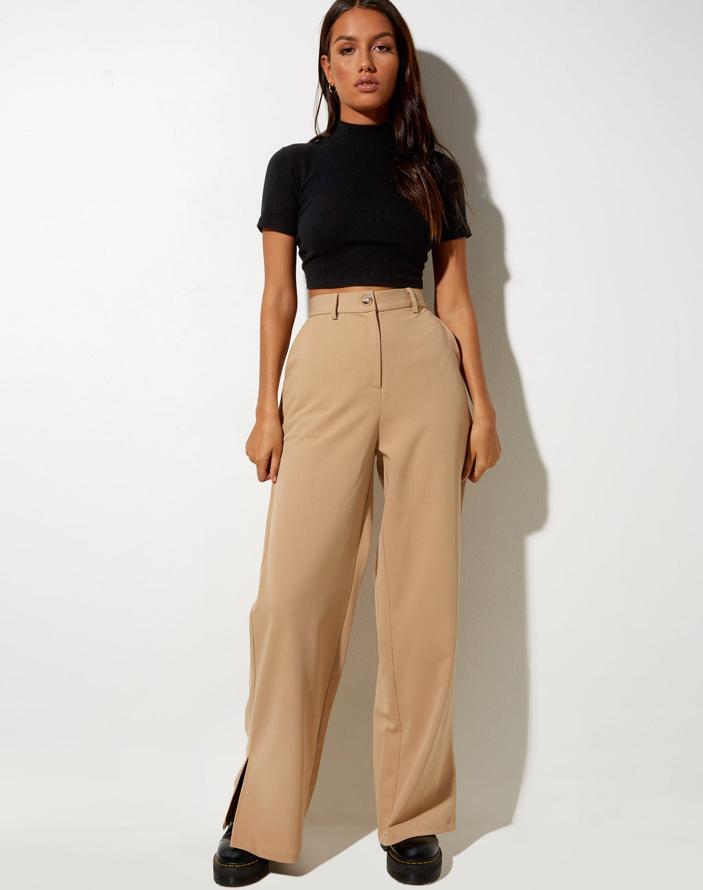 Pantaloni Gege in mandorla