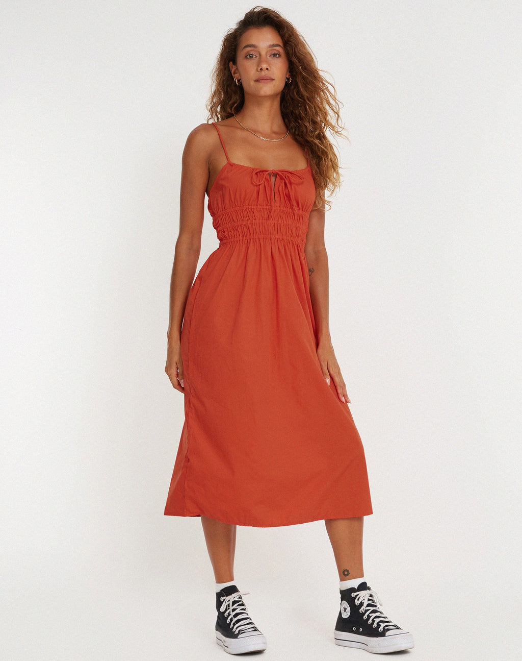 Vestito Jayko Midi in arancione