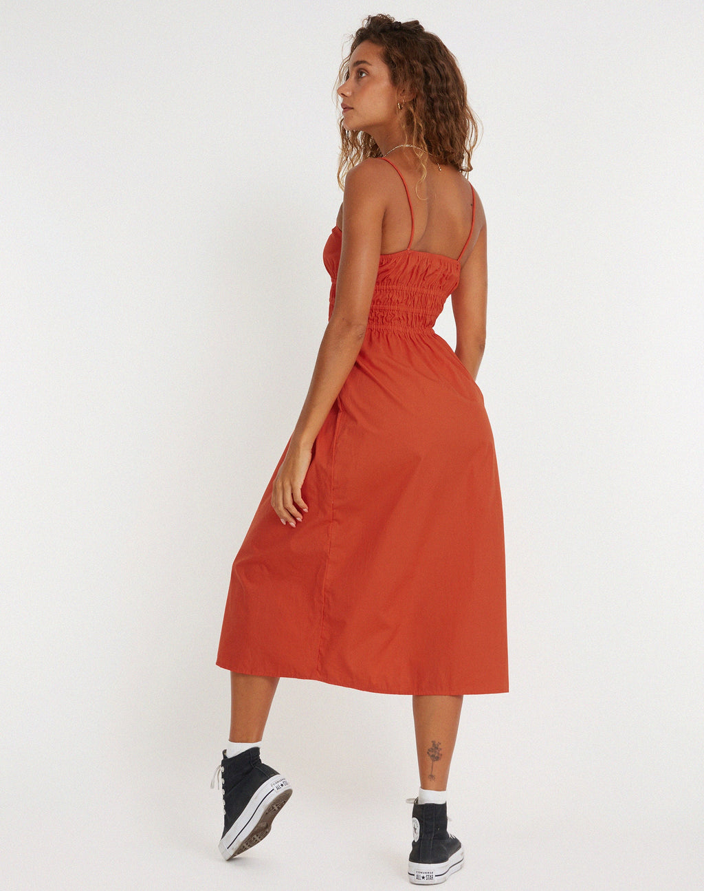 Vestito Jayko Midi in arancione