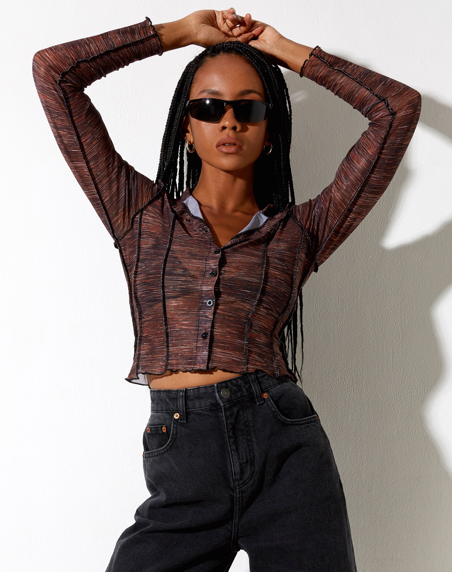 Immagine di Keera Shirt in Summer Rays Brown