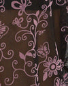Farfalla Vine Flock nero e rosa