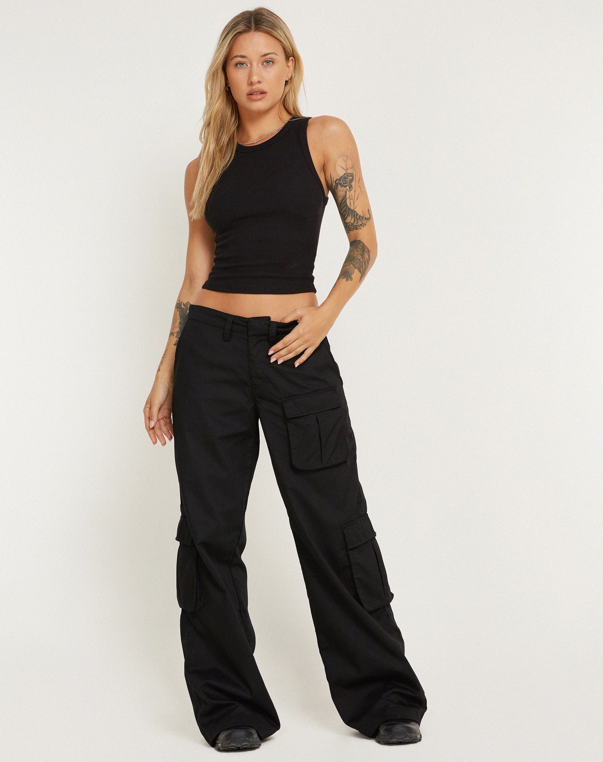 immagine di Lovis Cargo Trouser in nero