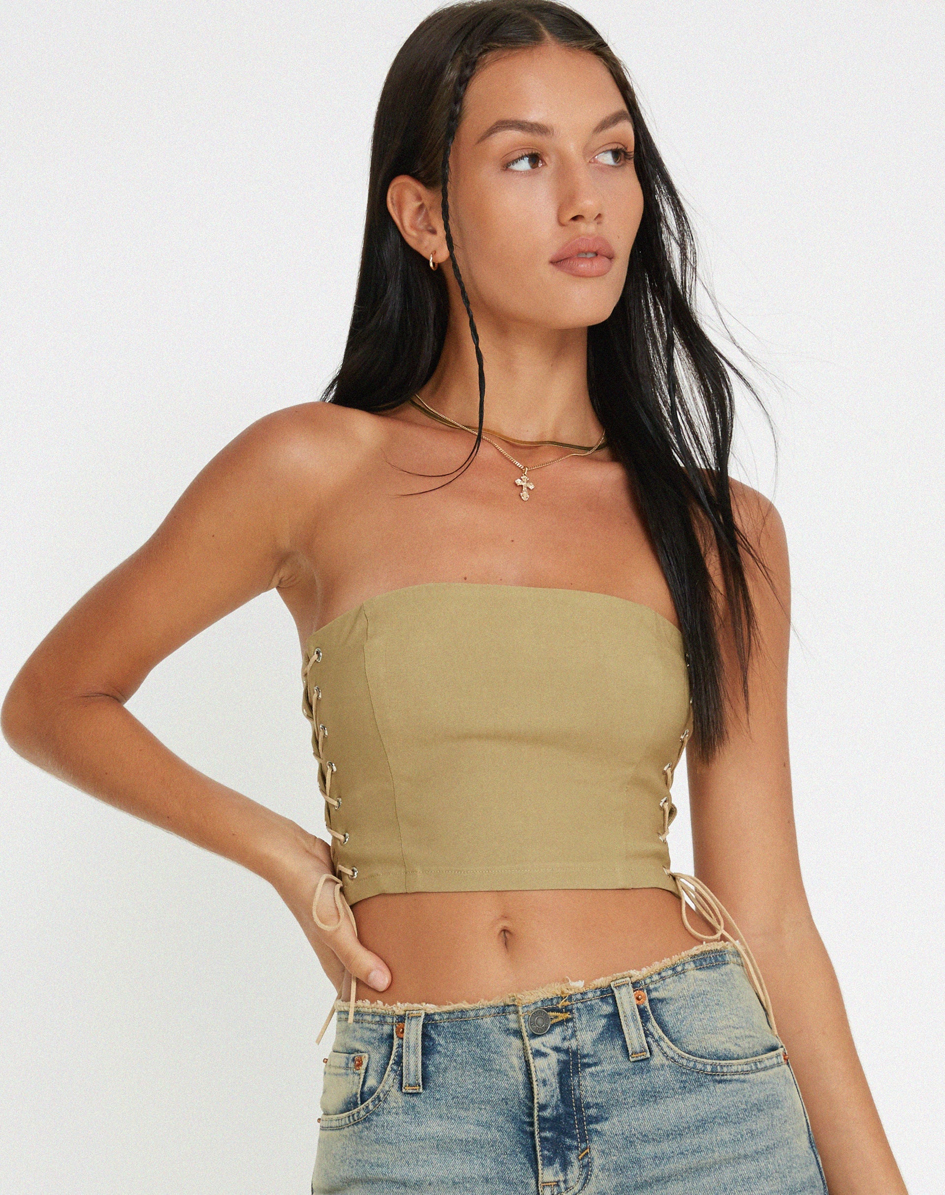 immagine di Murga Corset Top in sabbia