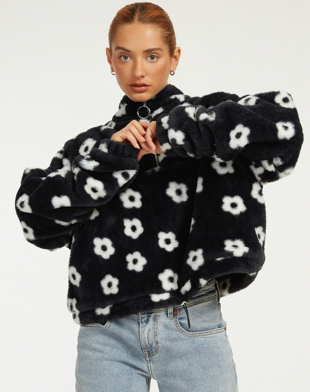 Giacca Nero in bianco e nero Daisy
