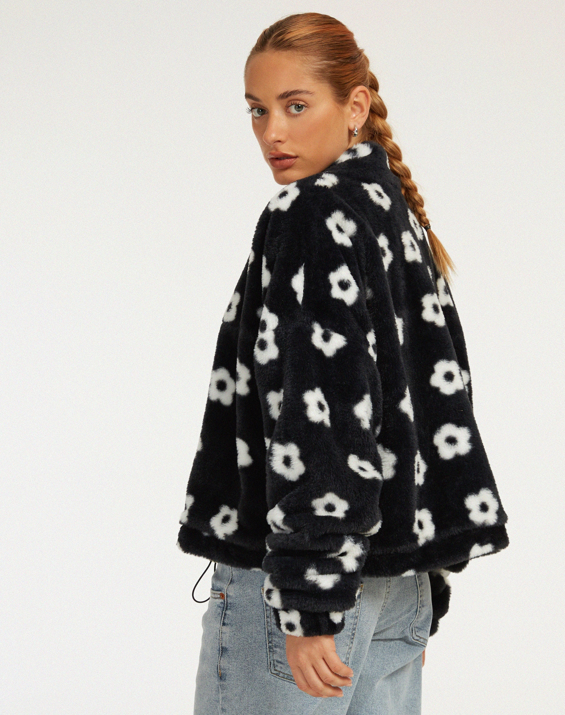 Immagine di Nero Jacket in Daisy Nero e Bianco