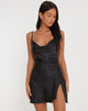 immagine di Parvani Slip Dress in raso nero