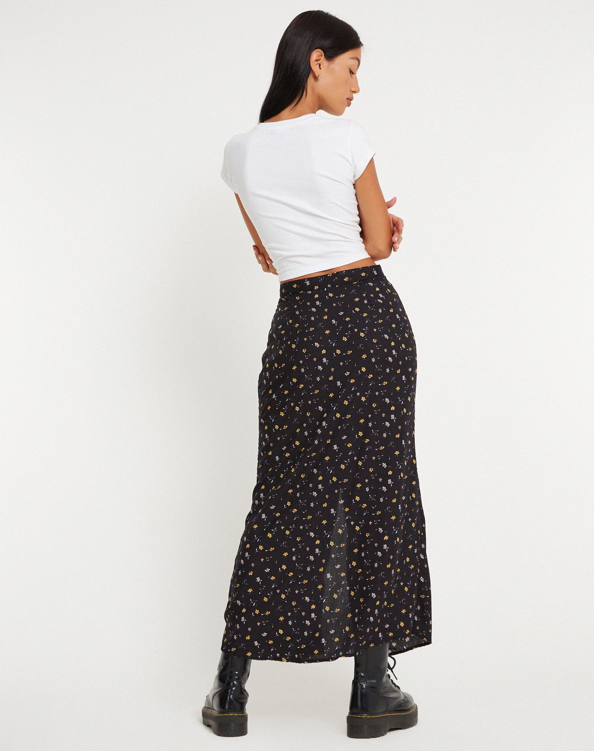Immagine di Rima Maxi Gonna in Pretty Petal Nero
