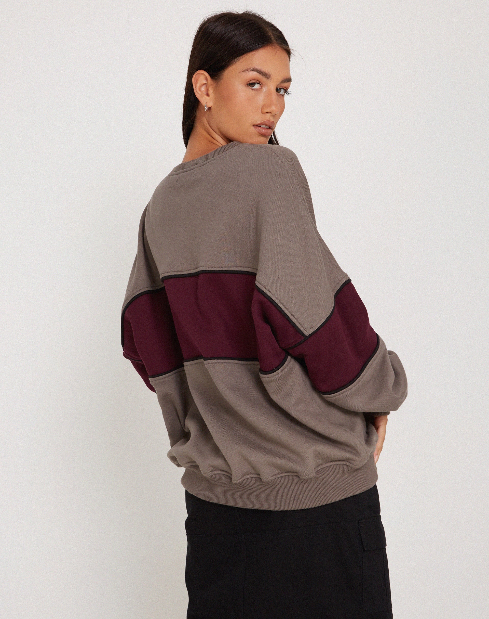 Immagine di Samara Felpa in Cloudburst Oxblood Nero