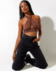 Immagine di Silta Crop Top in Mahagony profondo