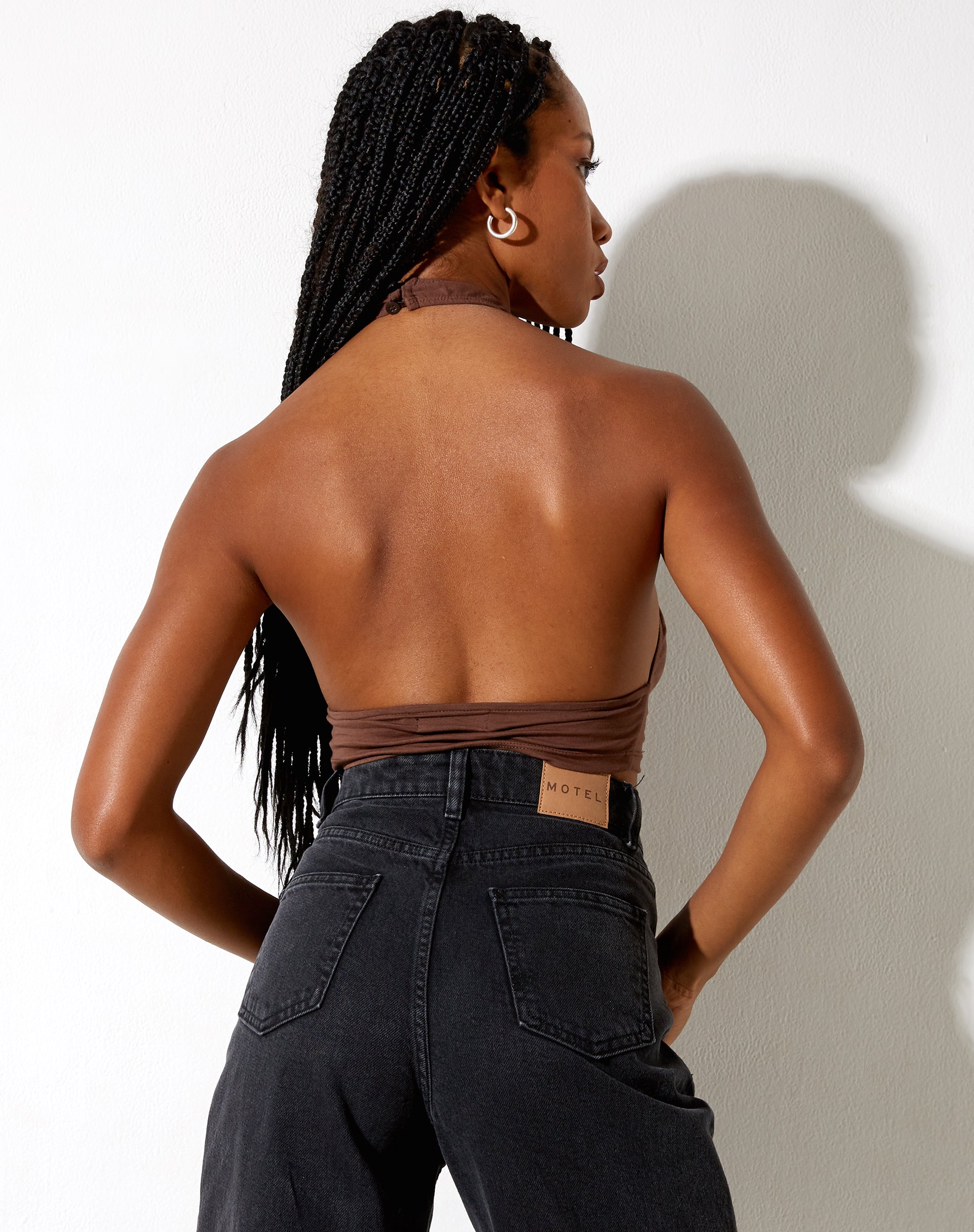 Immagine di Silta Crop Top in Mahagony profondo