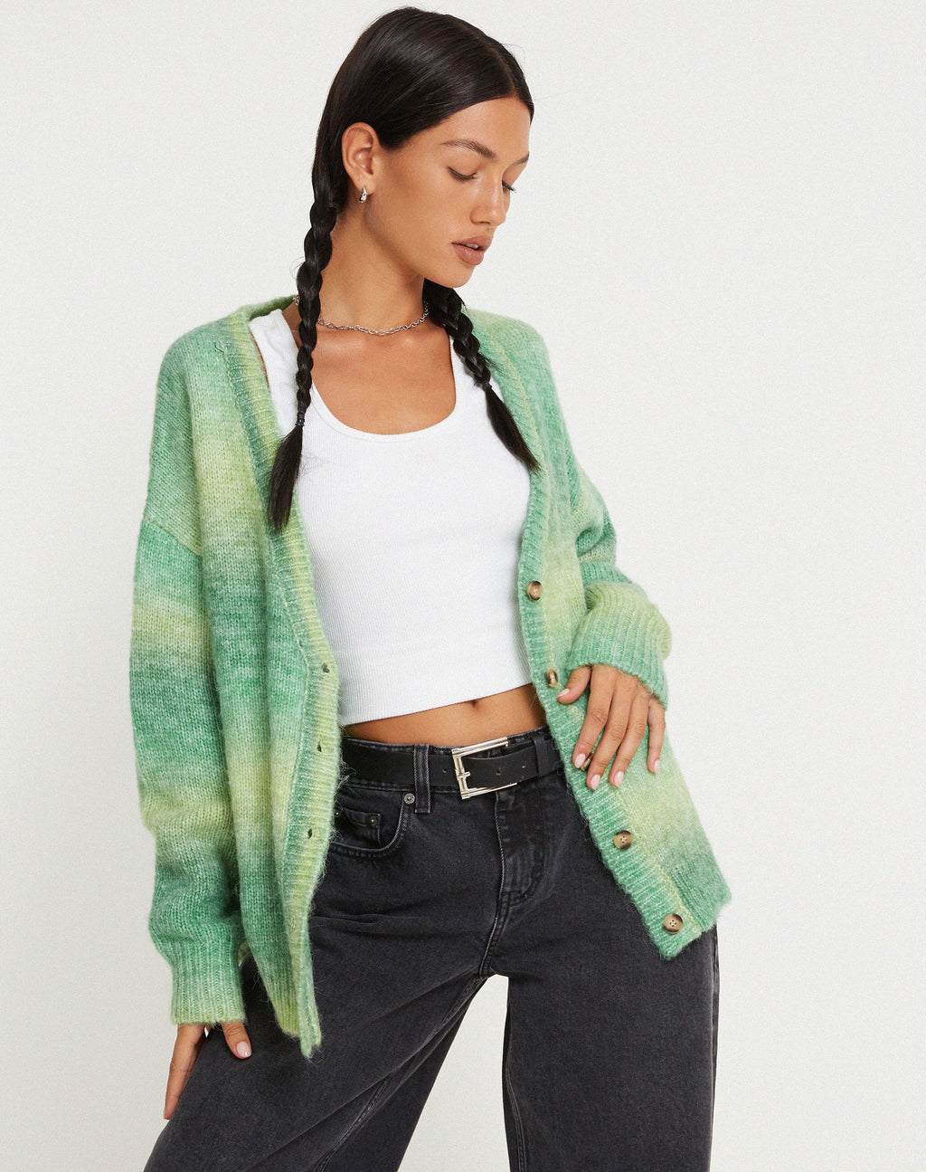 Uriela Cardi in lana verde