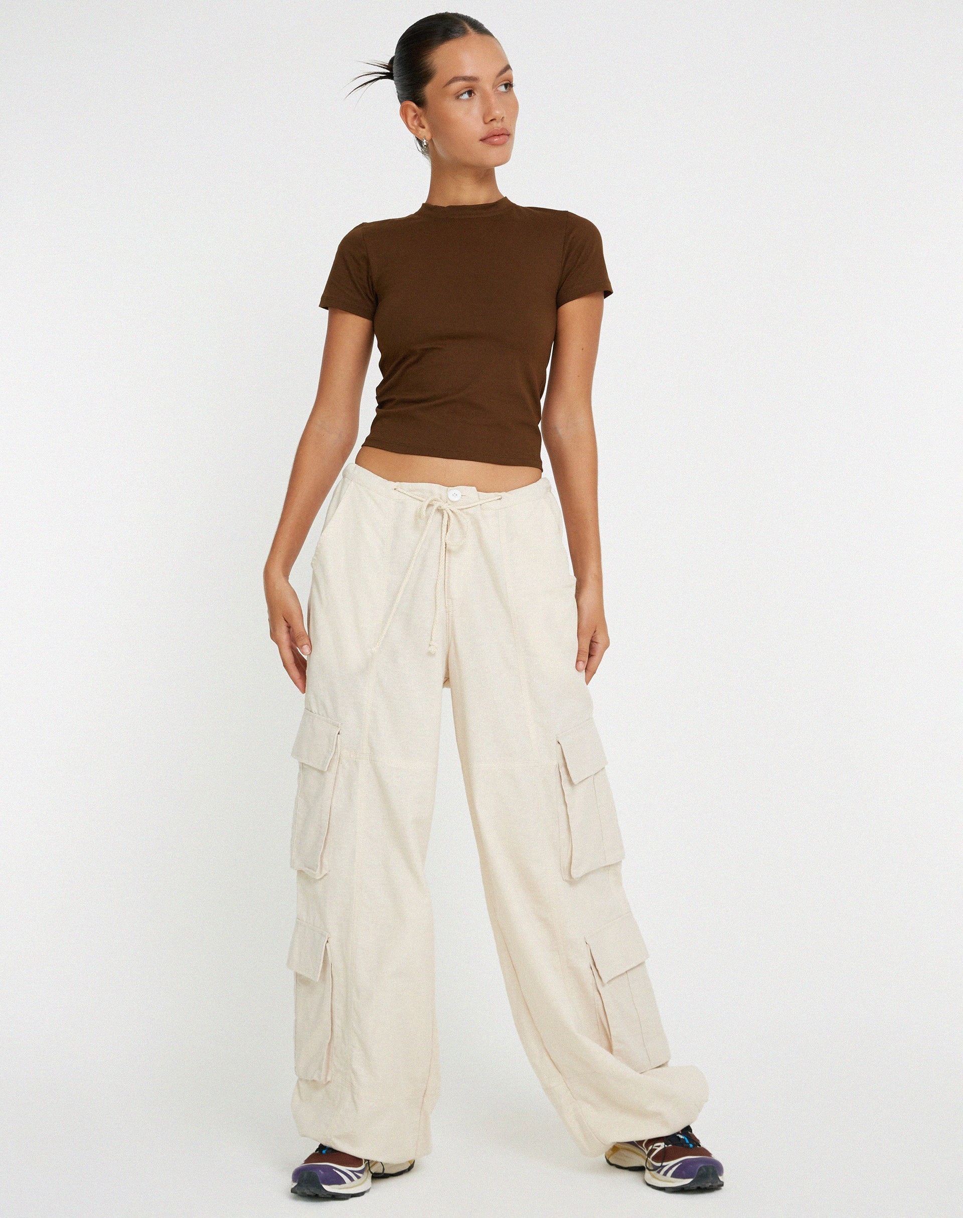 immagine di Surtie Crop Top in Cacao