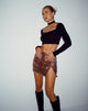 immagine di Pelma Mini Skirt in Photo Brown